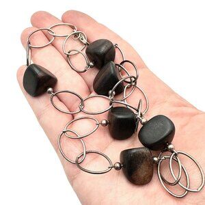 Silpada Womens Necklace N1359 Retired Ebony Wood Sterling Silver